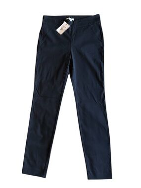 Camber & Grace Women’s Navy Slim Ankle Trousers Medium Quiet Luxury Work